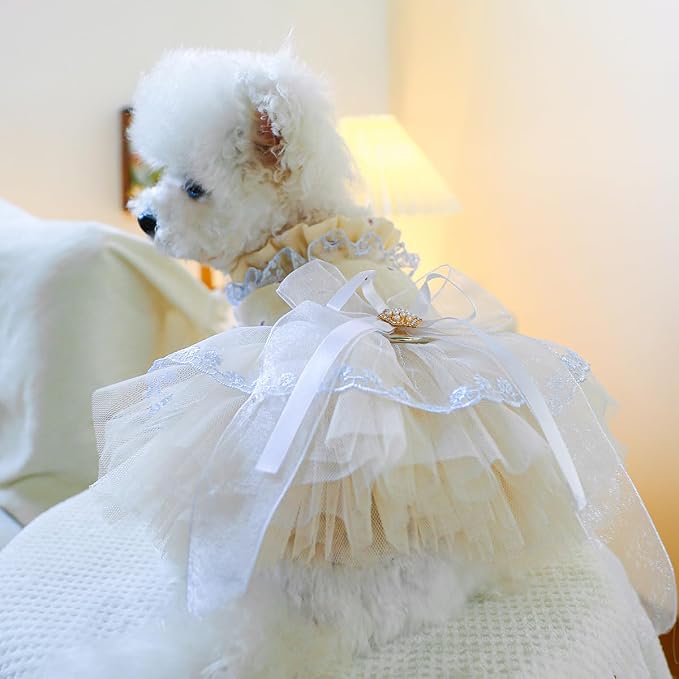 Fashion Sweet Puppy Dog Blingbling Princess Skirt Pet Dog Lace Cake Camisole - Image 6