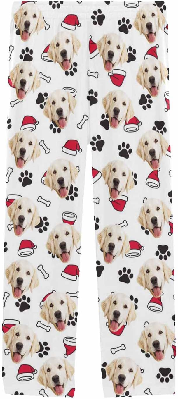 MyPupSocks Custom Pet Face Pajamas Pants Photo Pajama Bottoms - Image 3