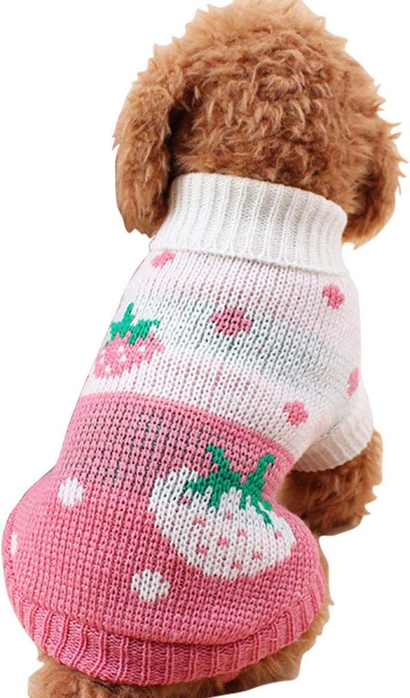 CHBORCHICEN Pet Dog Sweaters Classic Knitwear Turtleneck Winter Warm Puppy by CHBORCHICEN