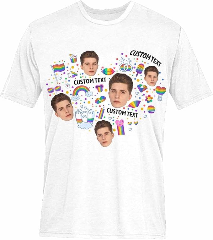 Custom T Shirts with Face Photo Text Pet Shirt - Image 3