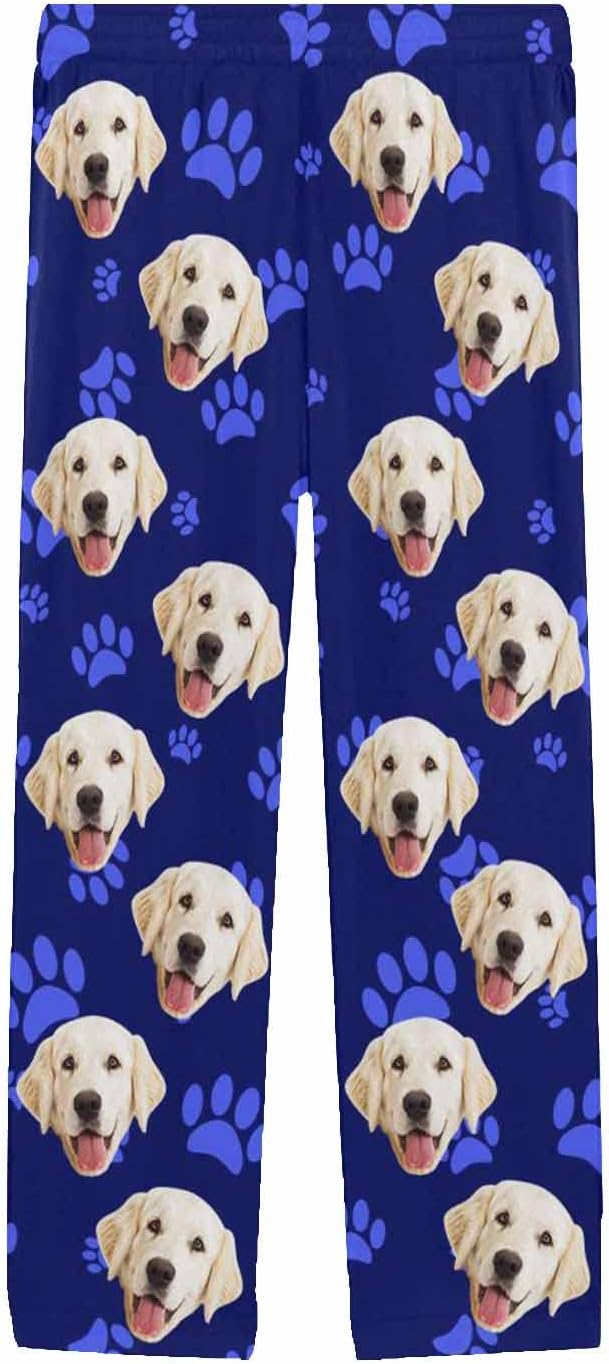 MyPupSocks Customized Face Pajamas Pants Photo Pajama Bottoms - Image 3