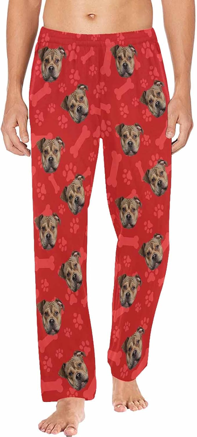 MyPupSocks Custom Pet Face Pajamas Pants Photo Pajama Bottoms by MyPupSocks