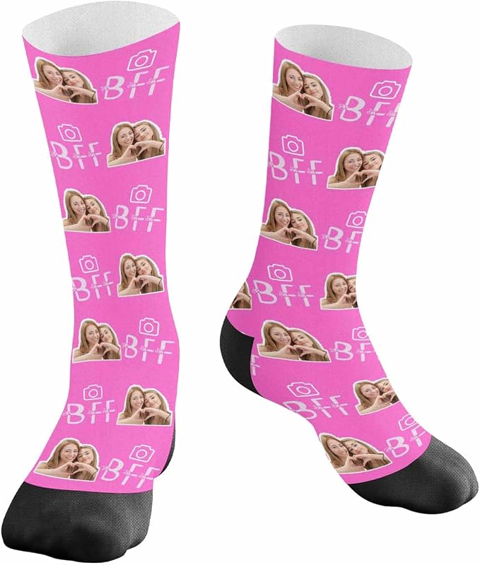 Artsadd Custom Face Socks for Dad Fathers Day Gift Novelty Personalized Photo - Image 3