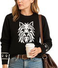 Custom Dog Knit Sweater for Women Personalized Pet Paw Print Pullover Dog Mom by GrewearFashion