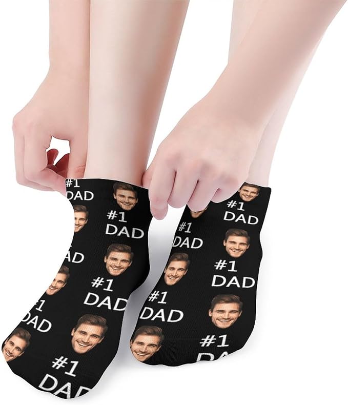 Personalized Ankle Socks with Face Custom Photo Socks Low Cut Ankle Socks - Image 5