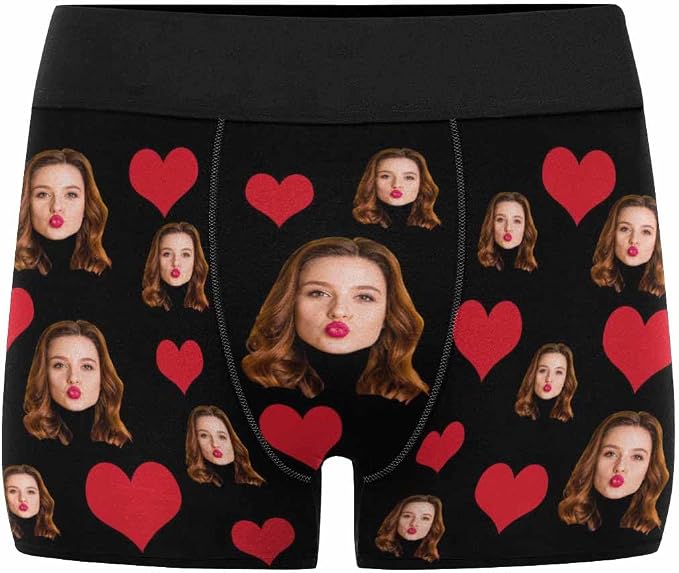 M YESCUSTOM Custom Faces Funny Short Briefs Gift - Image 6
