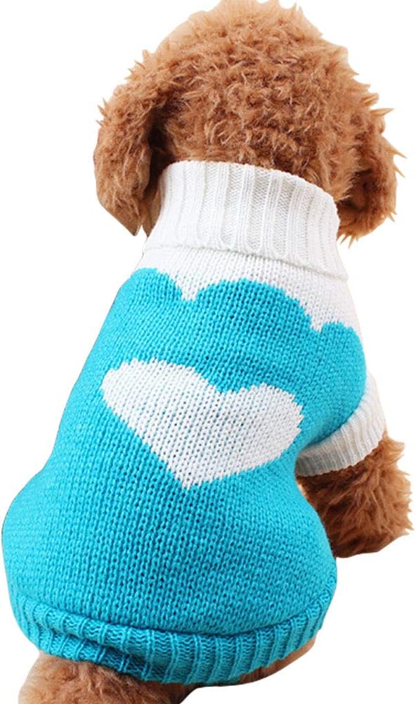 CHBORCHICEN Pet Dog Sweaters Classic Knitwear Turtleneck Winter Warm Puppy by CHBORCHICEN