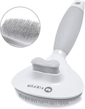 Cat Hair Brush, Cat Brush for Shedding, Soft Silicone Self Cleaning Brushes for by YiEFUR