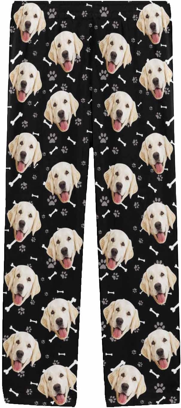 MyPupSocks Personalized Face Pajamas Pants Photo Pajama Bottoms - Image 3