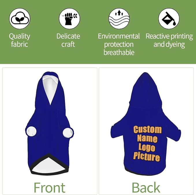 Custom Sweatshirt for Small Pet Cat Puppy Dogs Cold Weather Clothes Sweatshirt - Image 6