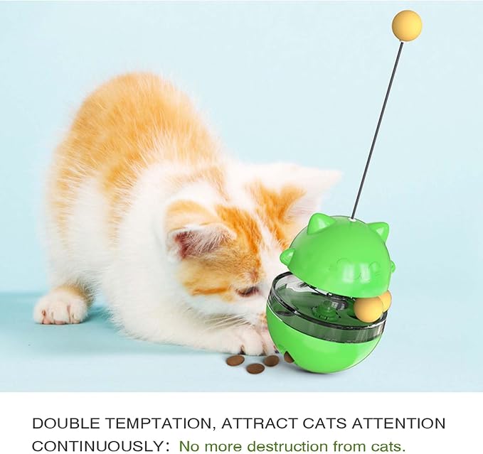Cat Toy for Indoor Cats Wobble KittenTreat Dispensing Ball Food Dispenser - Image 7