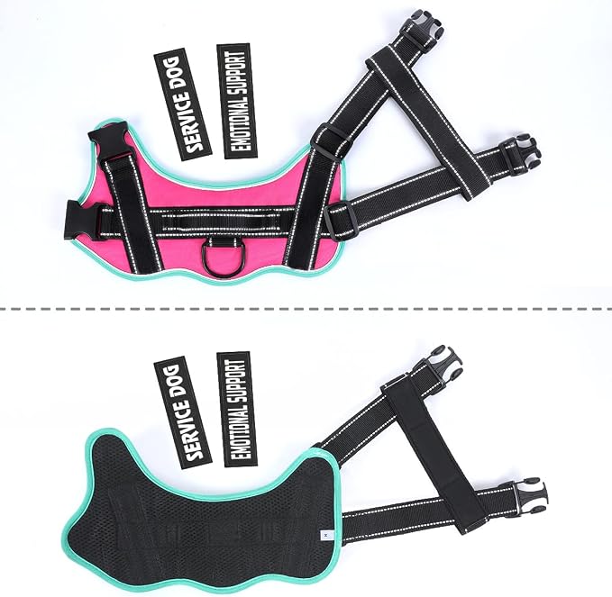 voopet Service Dog Harness, Emotional Support Pet Vest Harness, Reflective - Image 4