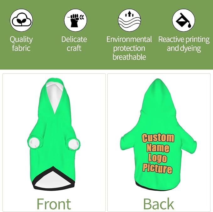 Custom Sweatshirt for Small Pet Cat Puppy Dogs Cold Weather Clothes Sweatshirt - Image 6