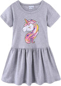 Mud Kingdom Little Girls Dresses Cotton Summer Holiday Cute Cat Dress Short by MudKingdom