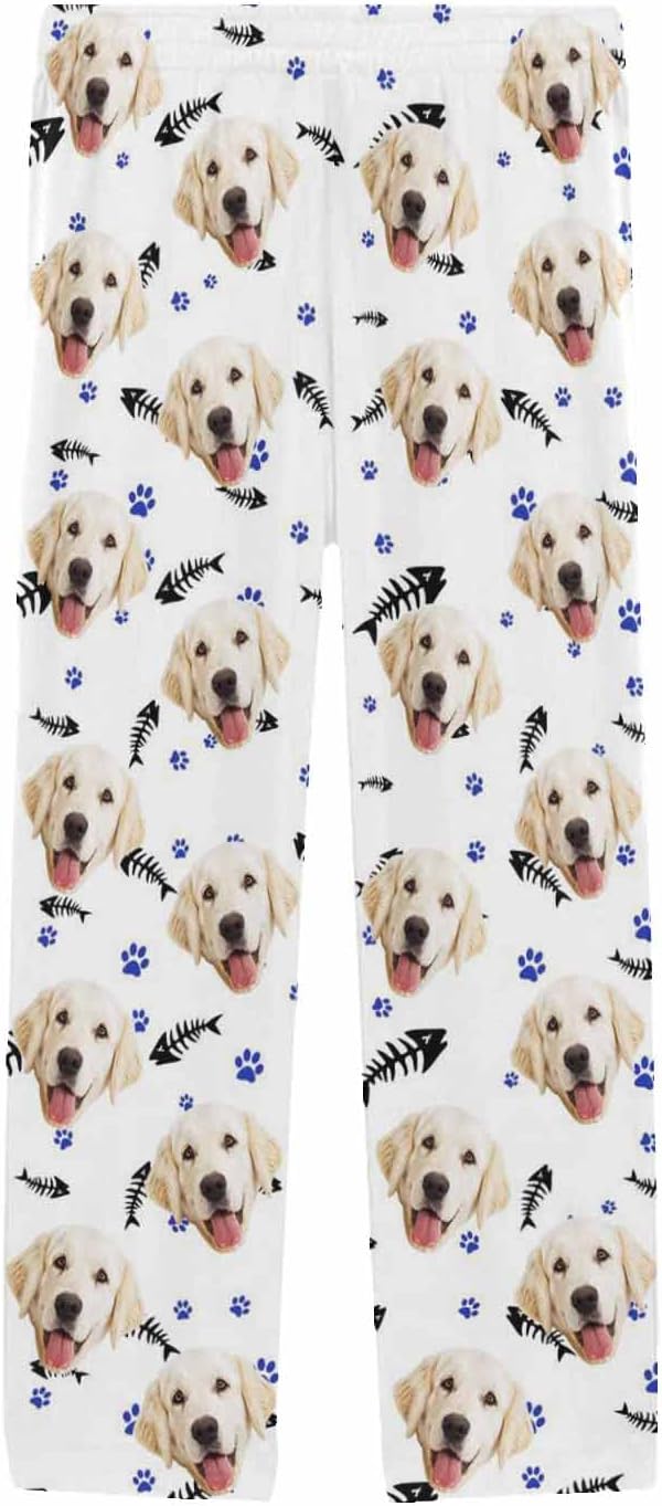MyPupSocks Custom Pet Face Pajamas Pants Photo Pajama Bottoms - Image 3
