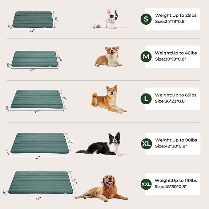 BALANCE Dog Crate Pad, Dog Foam Crate Mat Kennel Pad, Washable Water-Resistant - Image 9