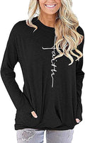 Akihoo Womens Casual Long Sleeve Tunic Tops Crew Neck Shirt Blouses by Akihoo