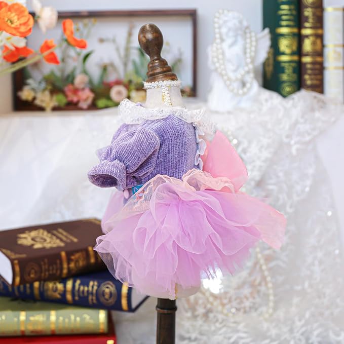 Fashion Sweet Puppy Dog Blingbling Princess Skirt Pet Dog Lace Cake Camisole - Image 3