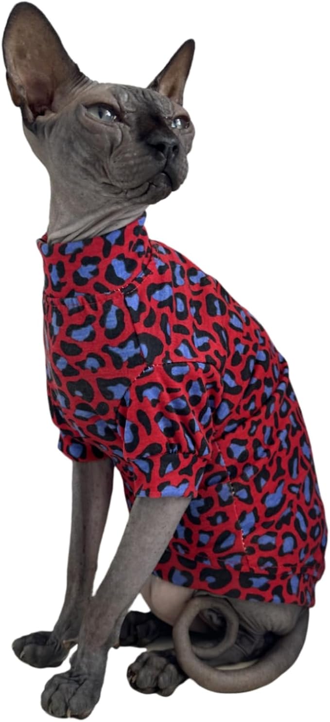 Limited Edition Sphynx Cat Cotton T-Shirts Hairless Cat Sweatshirt Pet Kitten - Image 2