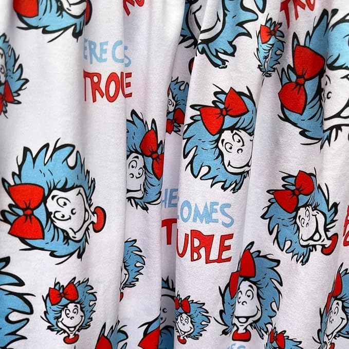 Baby Girls Spring Summer Cat in The Hat Dress Girls Flutter Sleeve Boutique - Image 4
