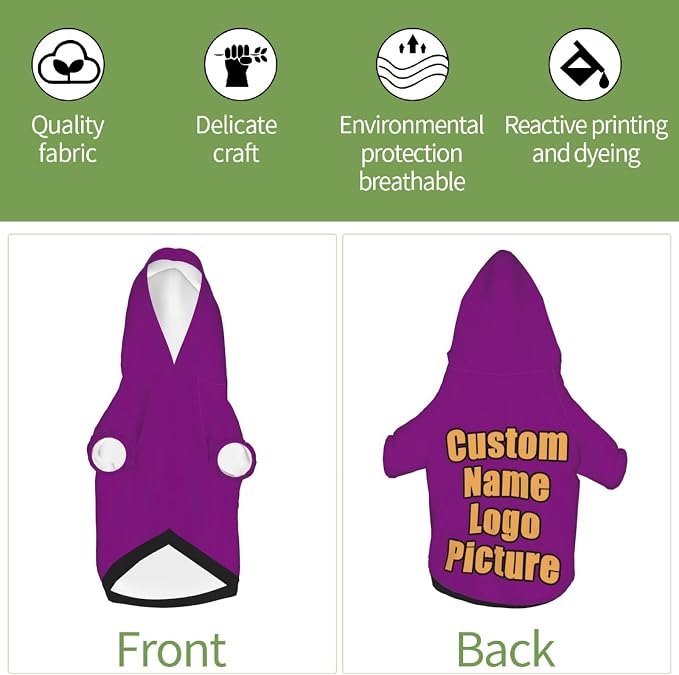 Custom Sweatshirt for Small Pet Cat Puppy Dogs Cold Weather Clothes Sweatshirt - Image 6