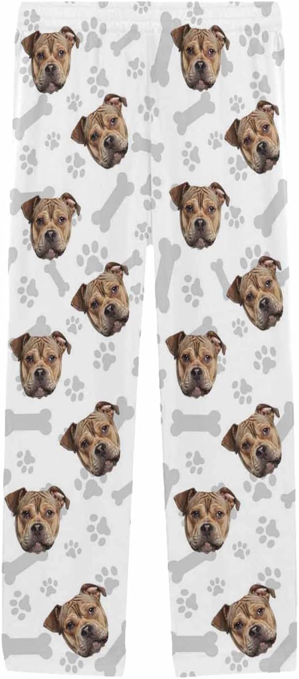 MyPupSocks Custom Pet Face Pajamas Pants Photo Pajama Bottoms - Image 3