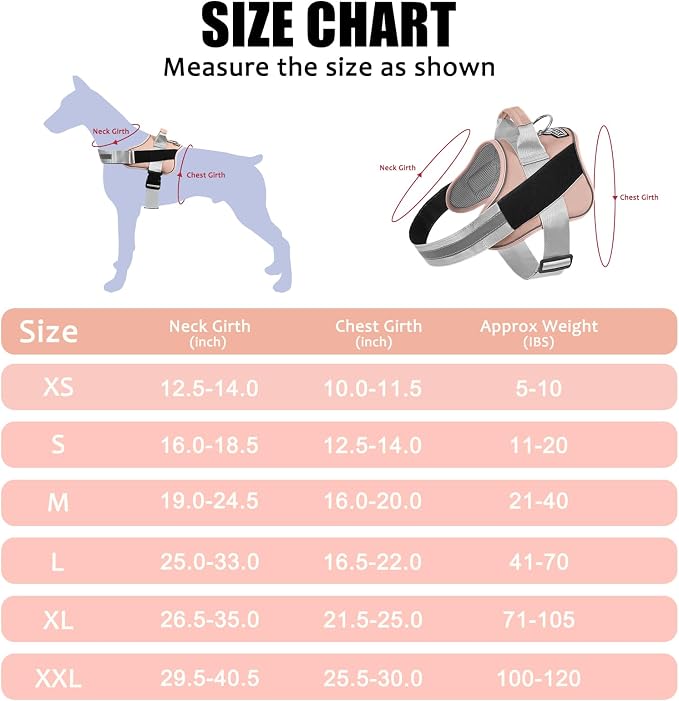 Bolux Dog Harness, No-Pull Reflective Dog Vest, Breathable Adjustable Pet - Image 4