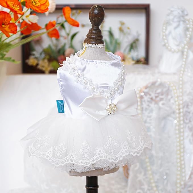 Fashion Sweet Puppy Dog Blingbling Princess Skirt Pet Dog Lace Cake Camisole - Image 3