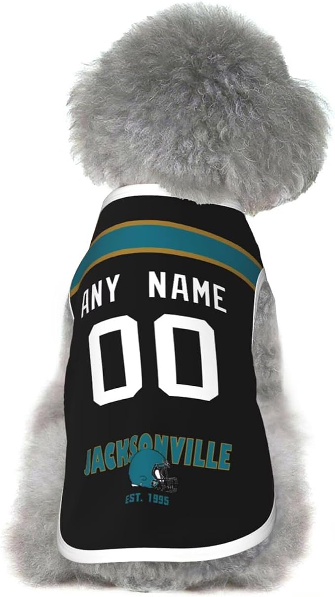 Jacksonville Dog Clothes Jersey Pet Jersey Customized Any Name & Number S-5XL - Image 2