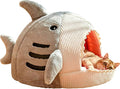QWINEE Cat Mat Shark-Shaped Kennel Kitten Bed Hideout House Warm Soft by QWINEE