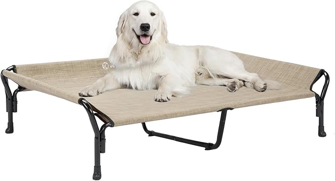 Veehoo Cooling Elevated Dog Bed, XL Raised Pet Cot by Veehoo