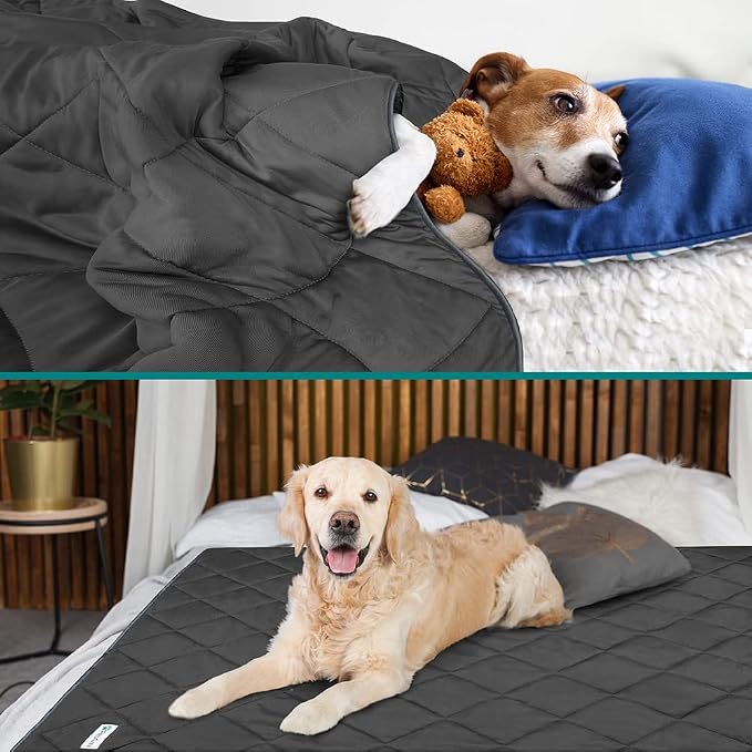 PetAmi Premium Cooling Dog Blanket | Lightweight Fluffy Pet Throw Blanket Bed - Image 2