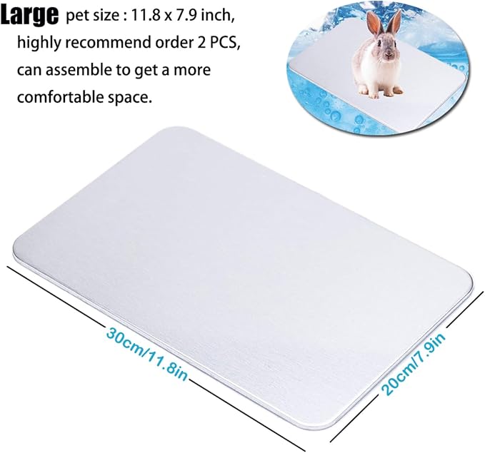 Rabbit Cooling Pad, 12x8 in Self Cooling Mat - Image 3