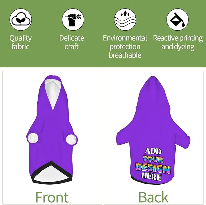 Custom Dog Hoodie, Personalized Dog Sweatshirt, Dog Clothes - Image 5