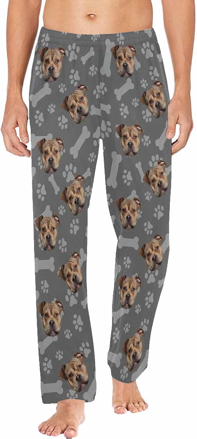 MyPupSocks Custom Pet Face Pajamas Pants Photo Pajama Bottoms by MyPupSocks