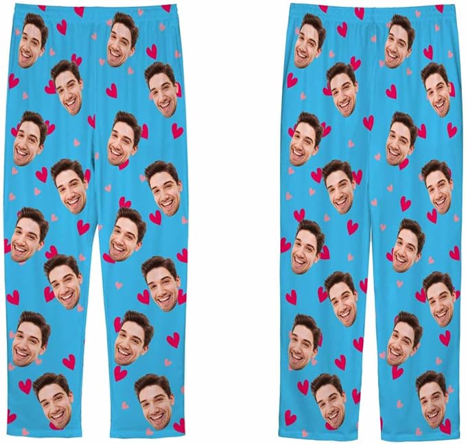 MyPupSocks Customized Face Pajamas Pants Sleep Bottoms - Image 5