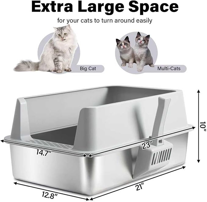 Stainless Steel Litter Box - Image 3