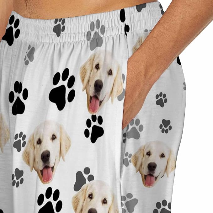 MyPupSocks Custom Pajama Pants for Pet Lover, Personalized Photo Face Printed - Image 4