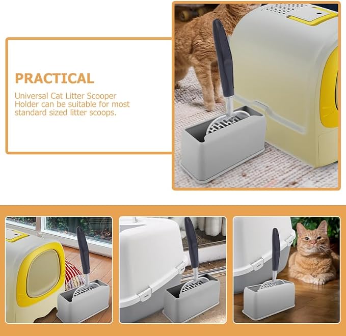 POPETPOP Durable Cat Litter Scoop Holder- Universal Litter Scooper Stand - Image 5