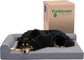 Furhaven Cooling Gel Dog Bed for Large/Medium Dogs w/ Removable Bolsters & by FurHaven