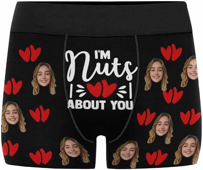 M YESCUSTOM Custom Faces Funny Short Briefs Gift - Image 2