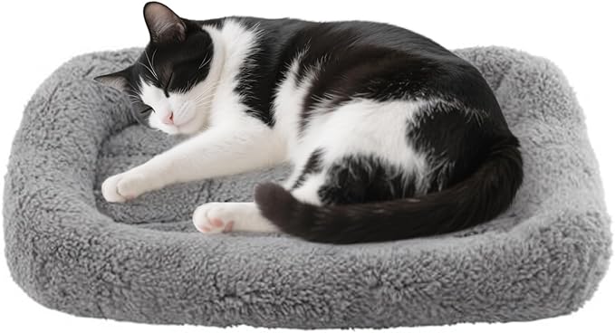 PETLESO Small Cat Bed Mat, Indoor Pet Beds Furniture Carrier Crate Anti Skid Pad by PETLESO