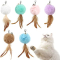 Cat Fluffy Feather Toys Replacement Cat Toy Wand Refills, 6 Pieces Fluffy Cat by WelcometoHokoad