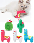 CiyvoLyeen Cactus Llama Catnip Toys 5Pcs Chew Interactive Toy by CiyvoLyeen