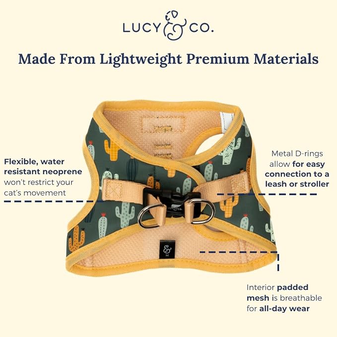 Lucy & Co. Looking Sharp Step-in Cat Harness & Leash Bundle – Reflective - Image 5