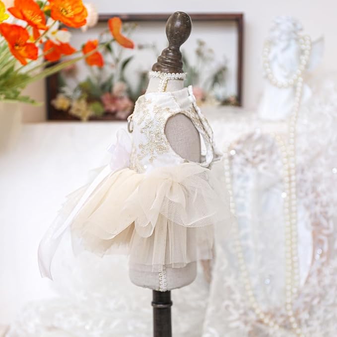Fashion Sweet Puppy Dog Blingbling Princess Skirt Pet Dog Lace Cake Camisole - Image 4