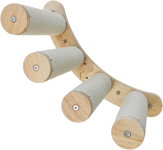 Cat Scratching Staircase, Wooden Climbing Post by 3MNSCD