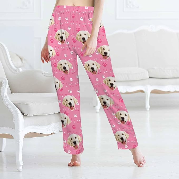 Custom Pajama Pants Women Personalized Face Pajamas Bottom Couple Pajama Pants - Image 5