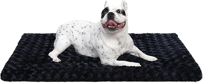 Washable Dog Bed Mat Soft Dog Crate Pad Fluffy Pet Kennel Beds Sleeping Mattress by Exsnugypetproducts