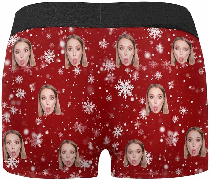 M YESCUSTOM Custom Faces Funny Short Briefs Gift - Image 7